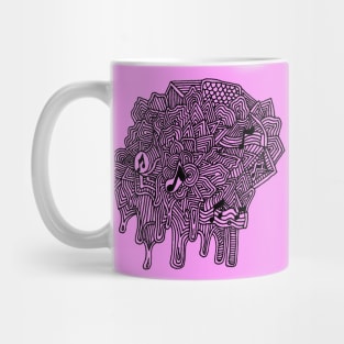 Music on pink Mug